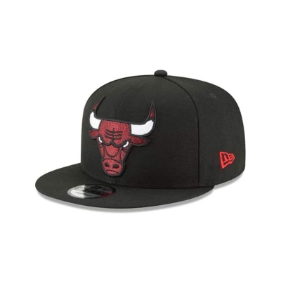 Black Chicago Bulls Hat - New Era NBA Squad Twist 9FIFTY Snapback Caps USA5967201